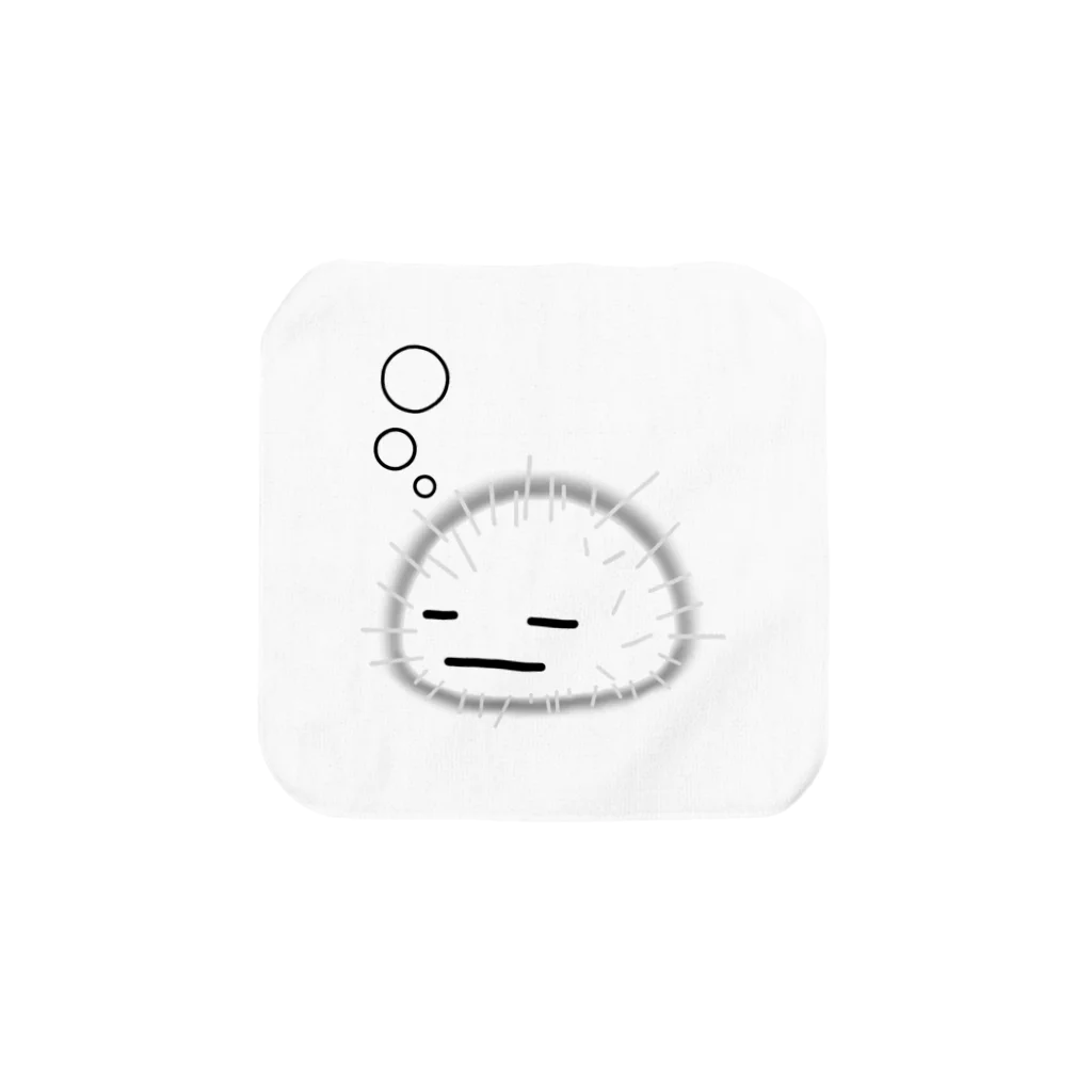 黒猫とカンパニュラのねむみがすごいオケちゃん Towel Handkerchief