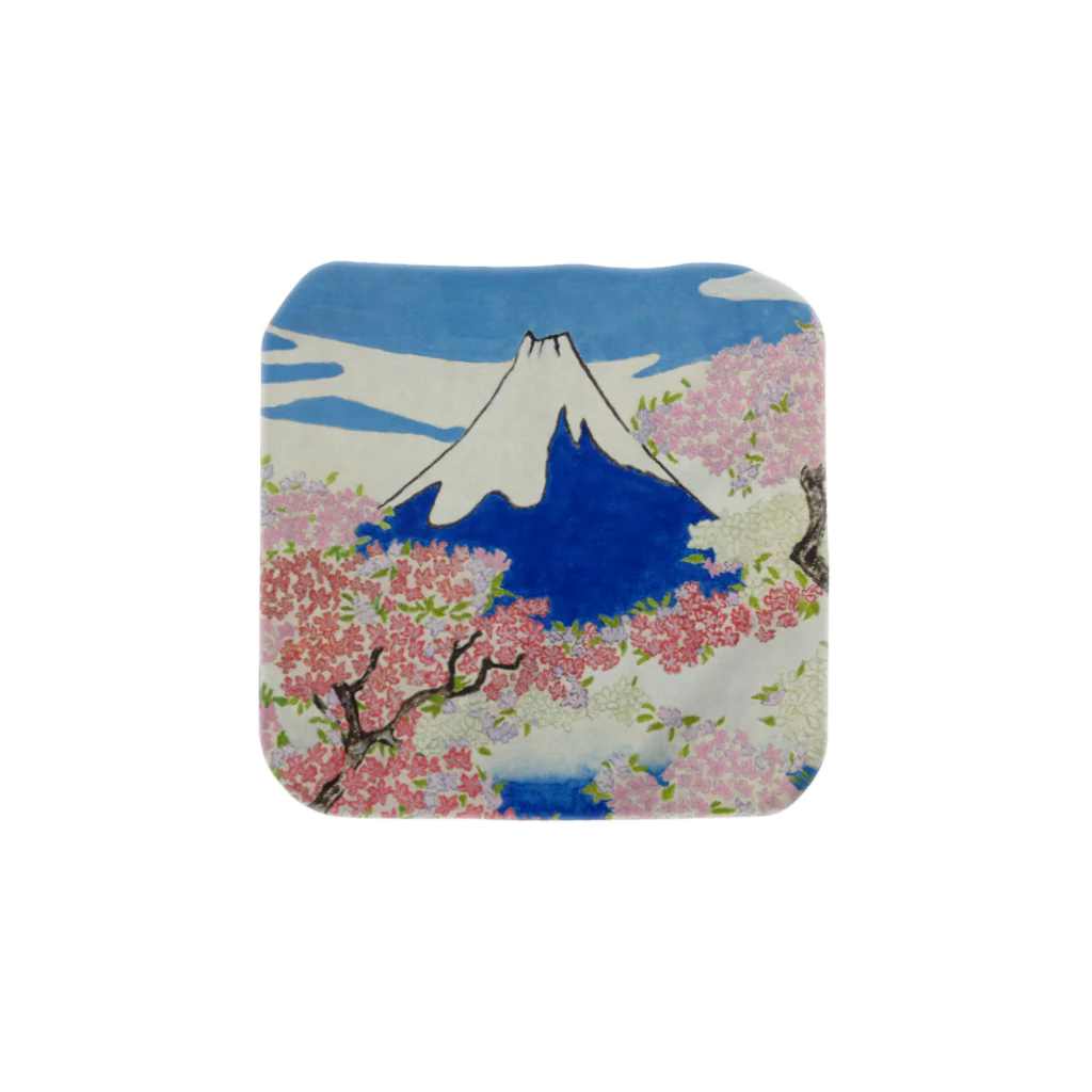 SJMavisの息を呑むような自然に照らし出された浮世絵の精神：Spirit of Ukiyo-e Illuminated by Stunning Nature Towel Handkerchief