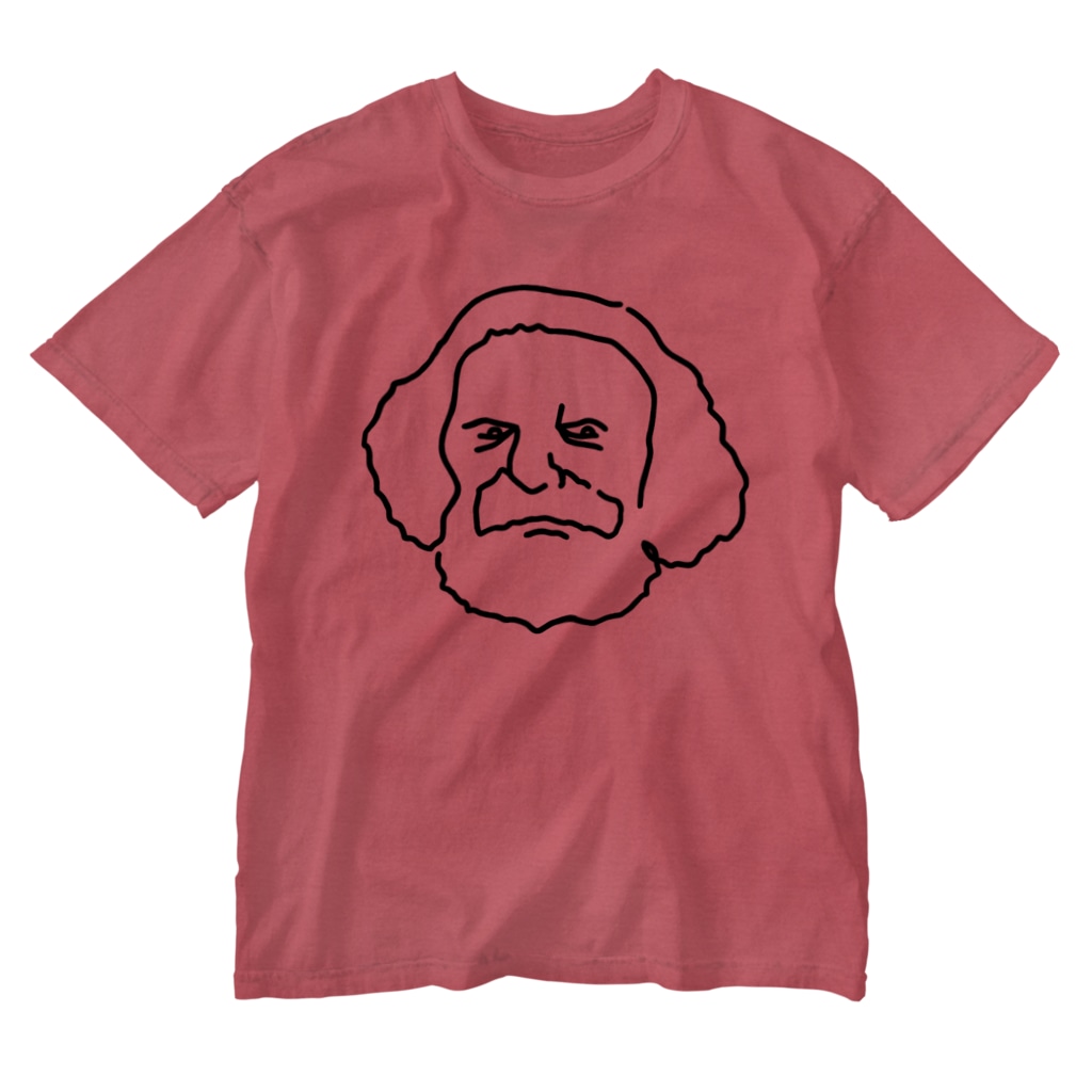 マルクス Marx イラスト 経済学者 哲学者 偉人アート Aliviostaのウォッシュtシャツ通販 Suzuri スズリ