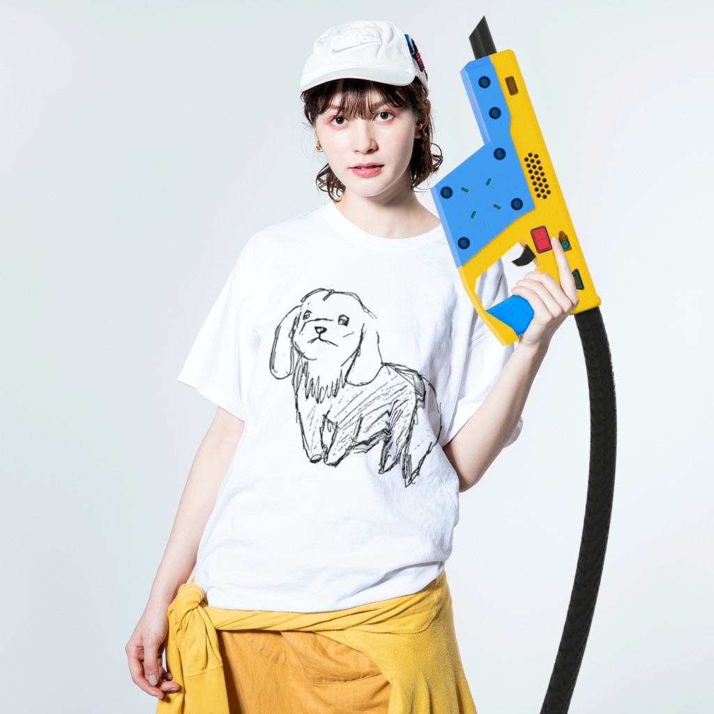翳のunderdog Washed T-Shirt :model wear (front)