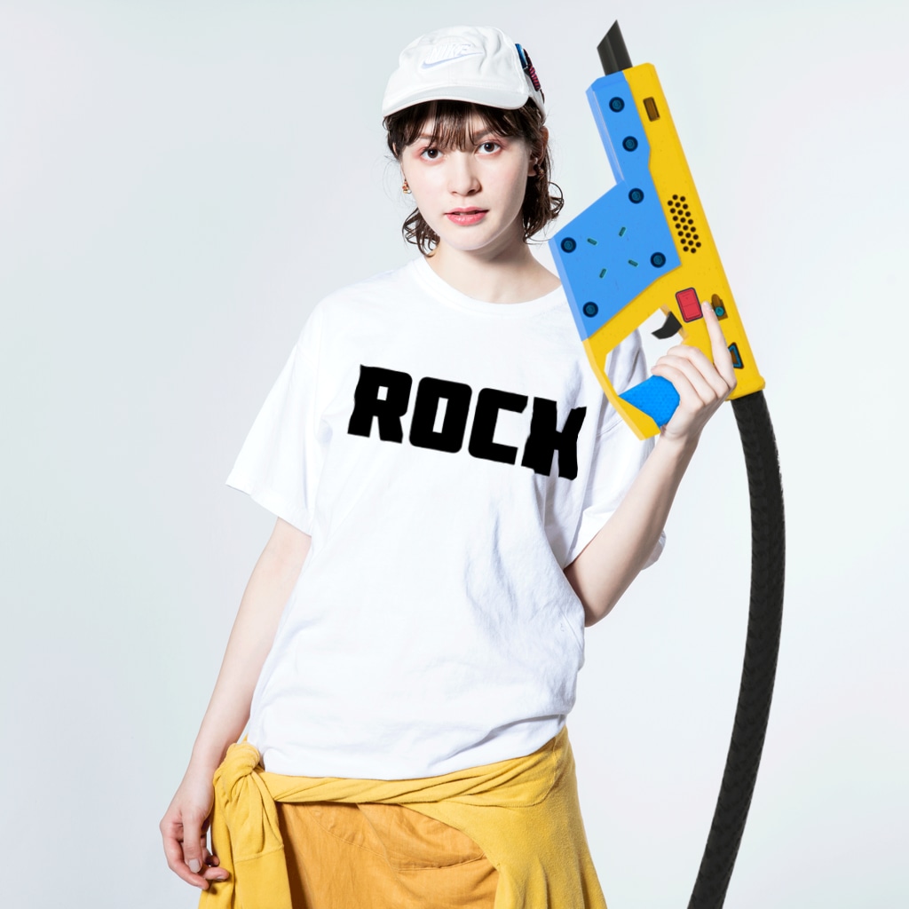 Rock ロック シンプルbigロゴ ストリートファッション Aliviostaのウォッシュtシャツ通販 Suzuri スズリ