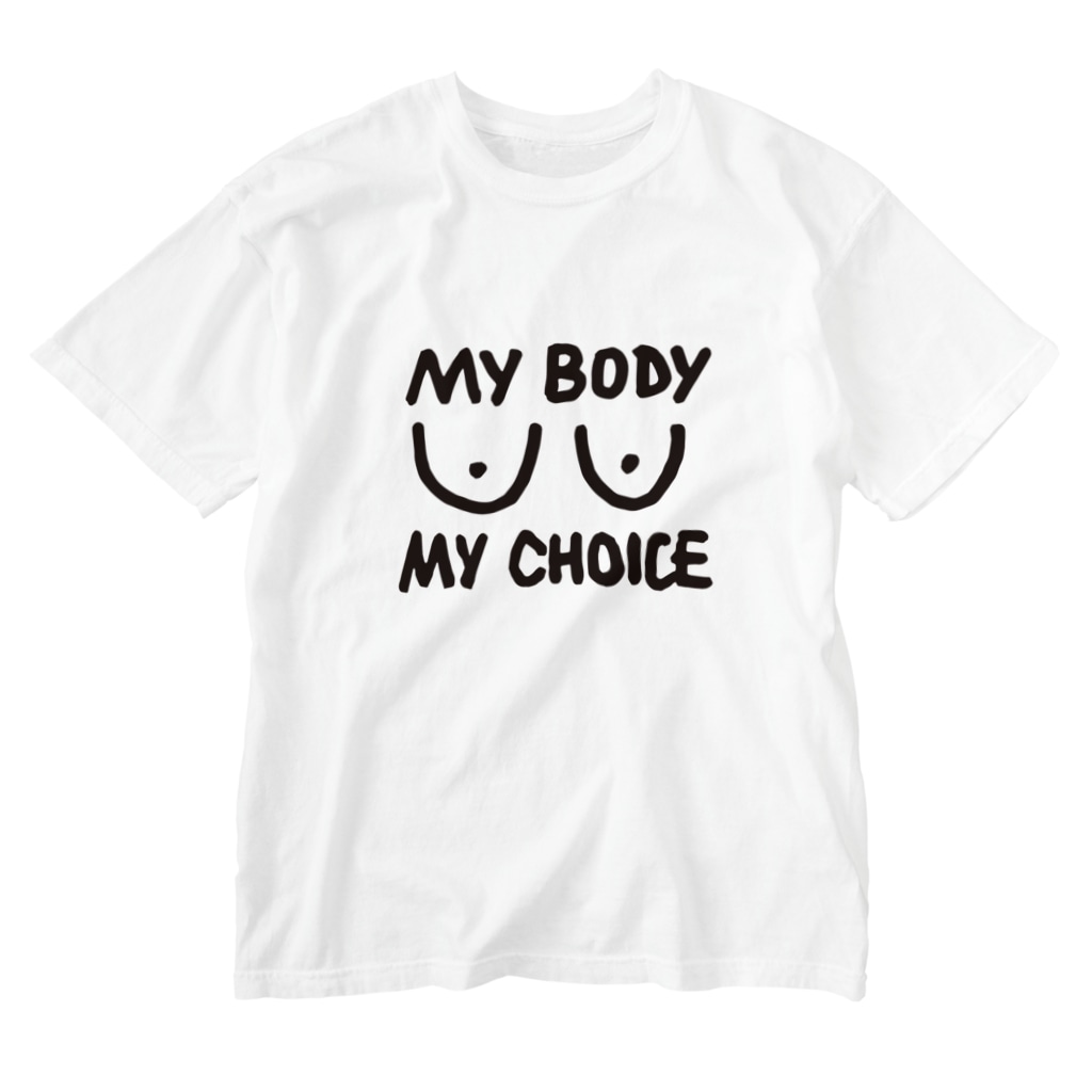 Femme.AのMy body My choice Washed T-Shirt