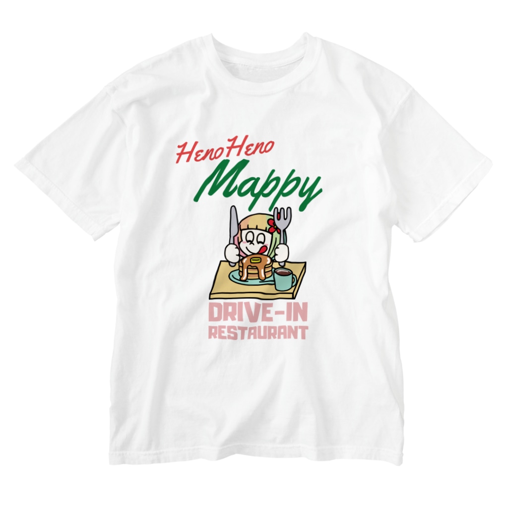 ハワイのドライブイン ハワイが大好きな女の子 Henoheno Mappy Henohenomappy のウォッシュtシャツ通販 Suzuri スズリ