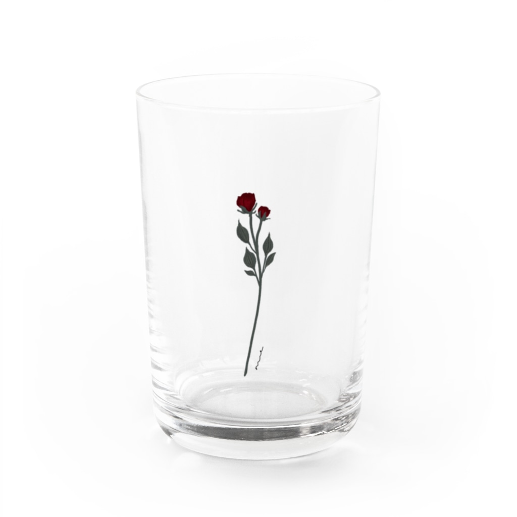 nulのrose (dry) Water Glass