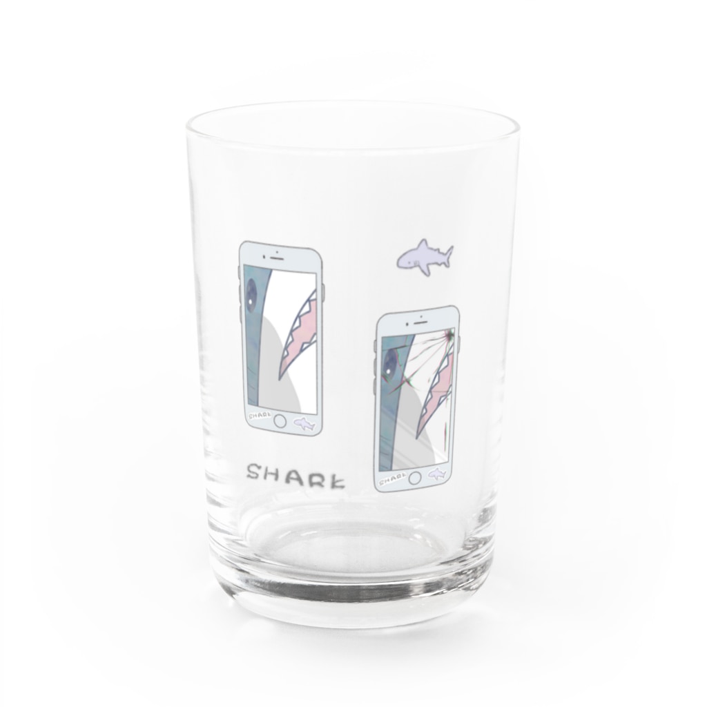 ainoのちらっとサメ差分とシール Water Glass