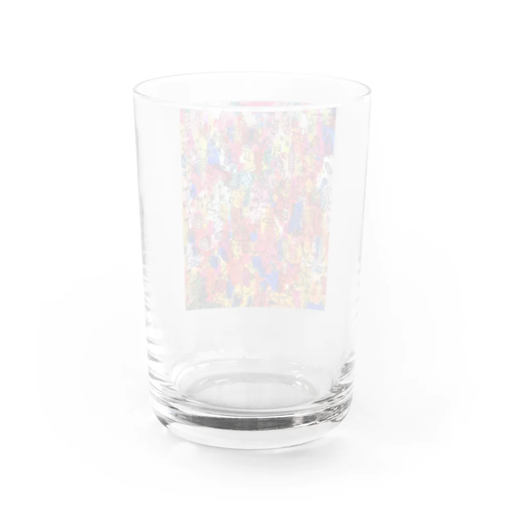 Miiie（ミエ）のらくがきんぐ Water Glass :back