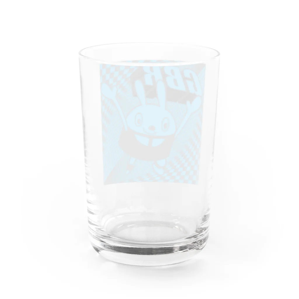 バンズオリジナルの<GBR>ロビット BLUE Water Glass :back