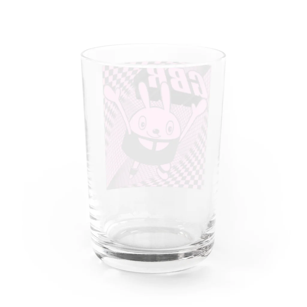 バンズオリジナルの<GBR> ロビット PINK Water Glass :back