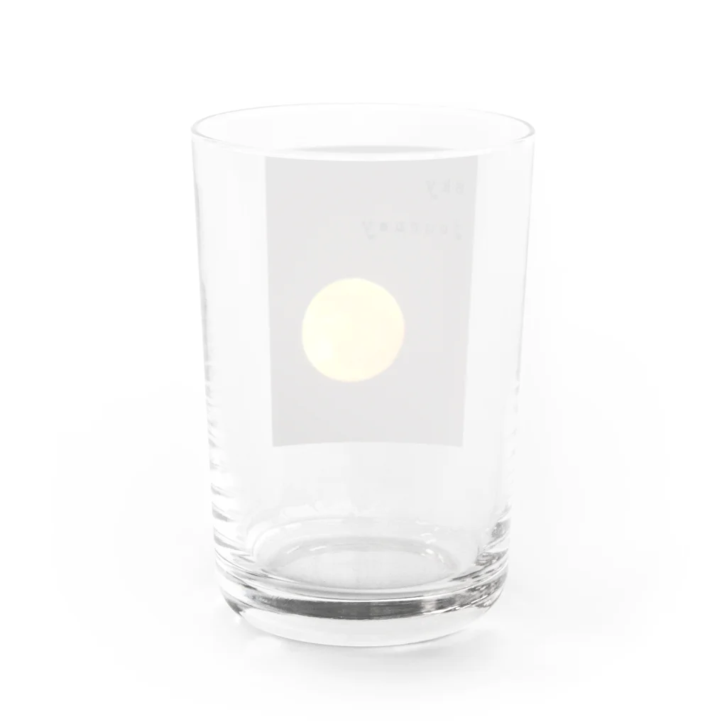 sky journeyのmoon Water Glass :back