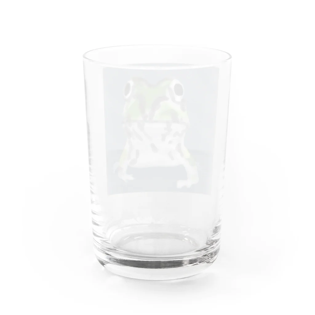 エルモアのグッズ屋のチャコガエル Water Glass :back