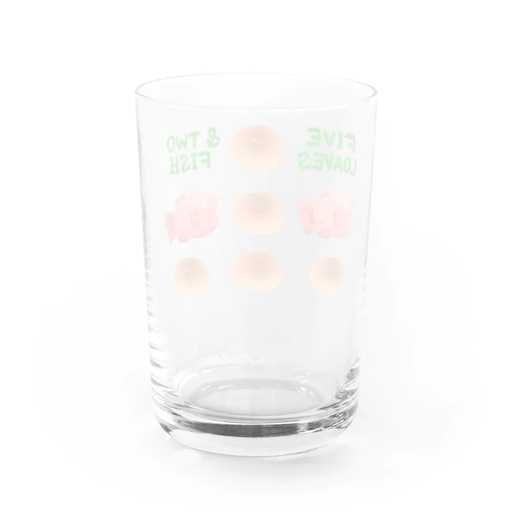 ふうりんの5つのパンと２ひきのさかな Water Glass :back