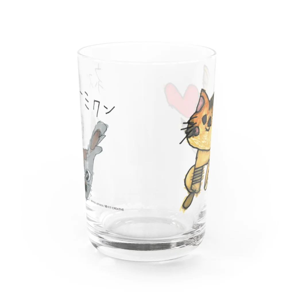 嬉々!! CREATIVEのmiki aihara / ネズーミクン Water Glass :back