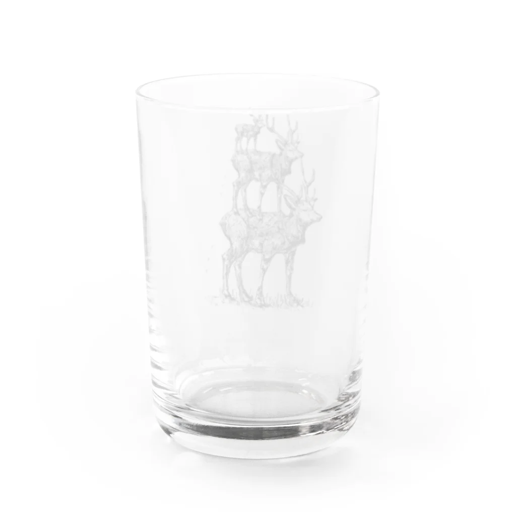 あさぎ9のエゾシカ3段重ね Water Glass :back