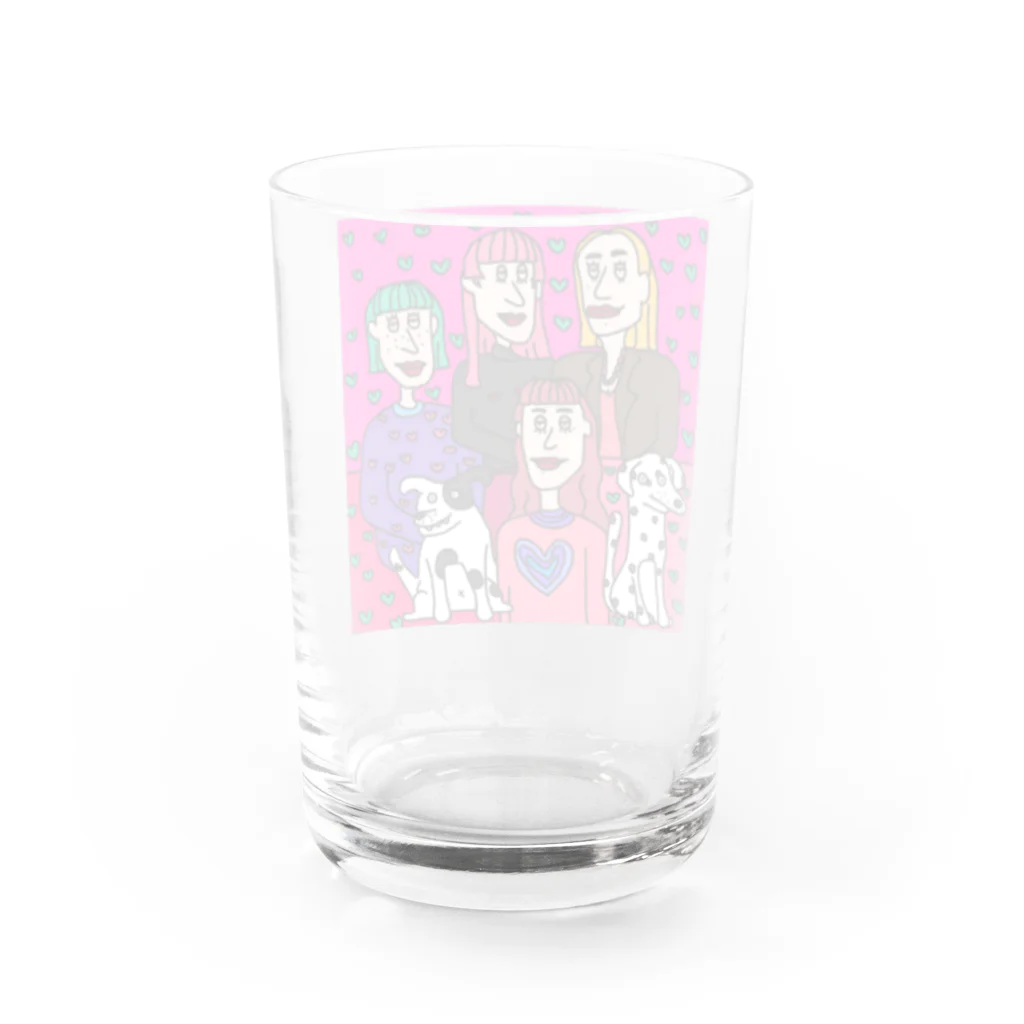 やめごんのबैंगन Water Glass :back