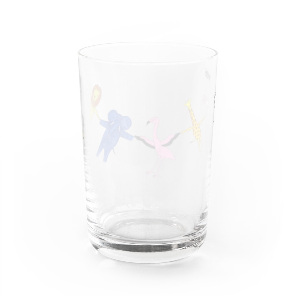 Daisuke.worldのみんな仲良し Water Glass :back