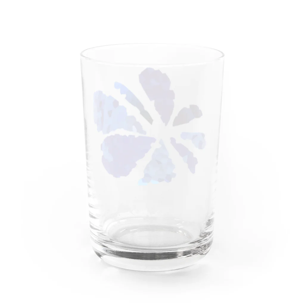 un.title.の5th. flower blue Water Glass :back