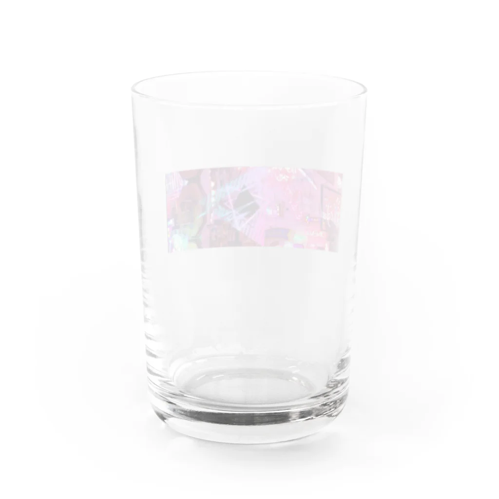 strangeのサイバーピンク Water Glass :back