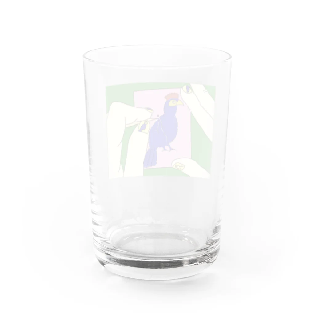 Apr.の【やってみた】ムラサキエボシドリの型抜き Water Glass :back