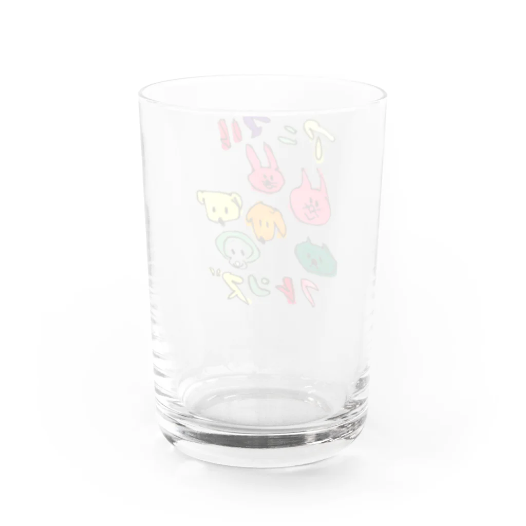 のんびりちゃんSHOPのアニマルフレンズ Water Glass :back