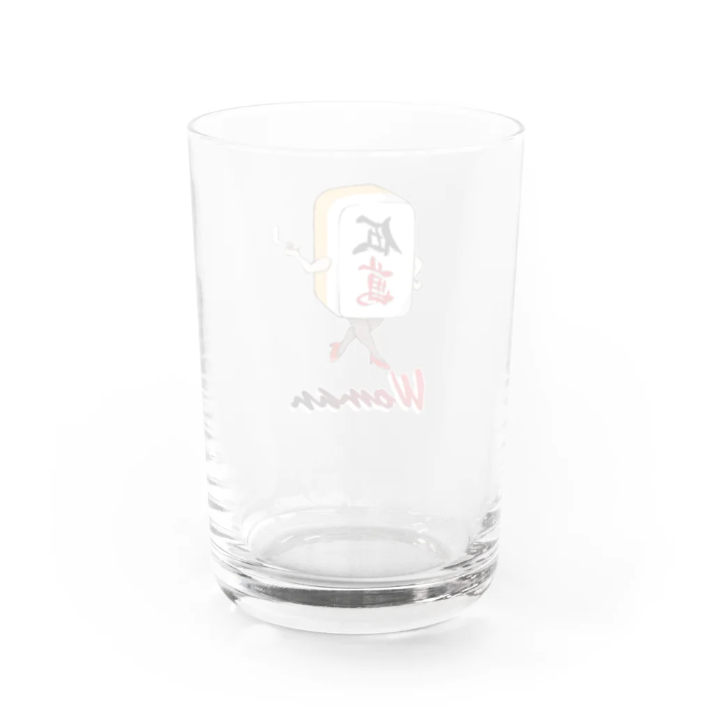 ninjin🥕のダジャレshop📣のウー萬 Water Glass :back