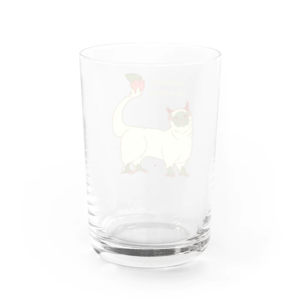 ぷらねっとガミュラのもふみドラゴン Water Glass :back