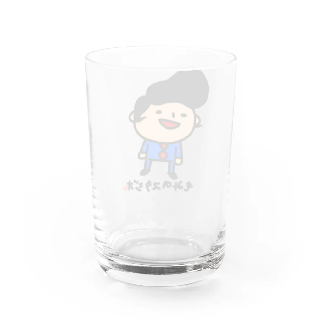 momino studio SHOPの棒立ちもみのさん Water Glass :back