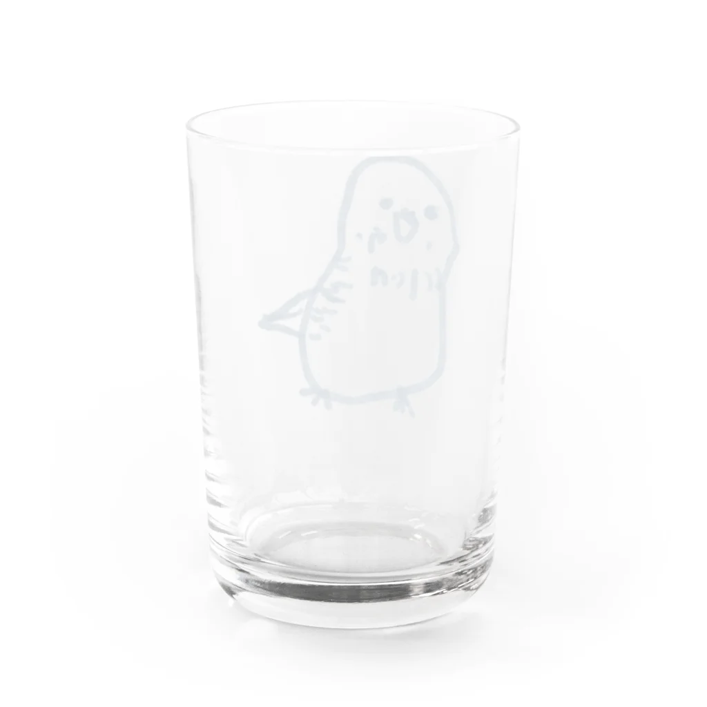 tamaccoのインコさん Water Glass :back