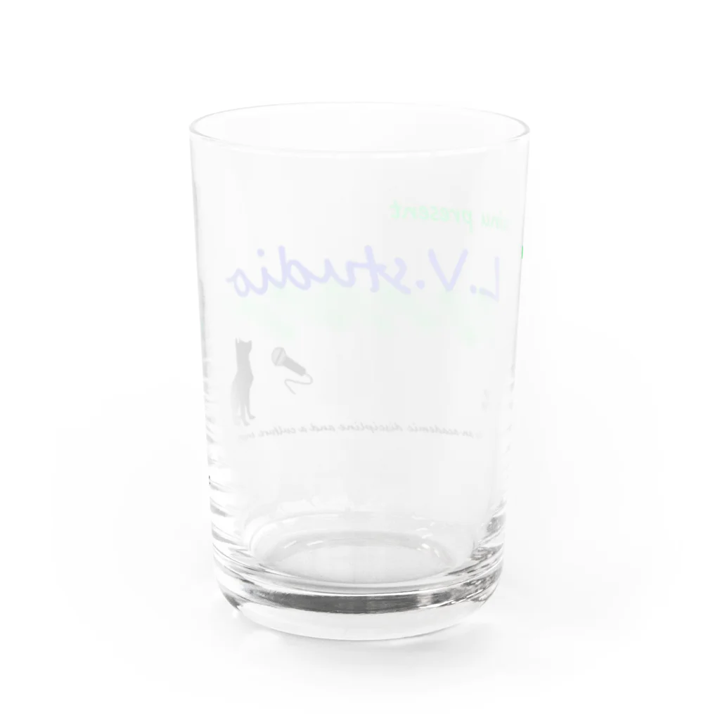 norainuのL.V.studioオリジナルグッズ Water Glass :back