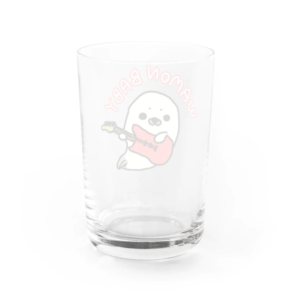 ゆるあにまるのワモンベイビー Water Glass :back