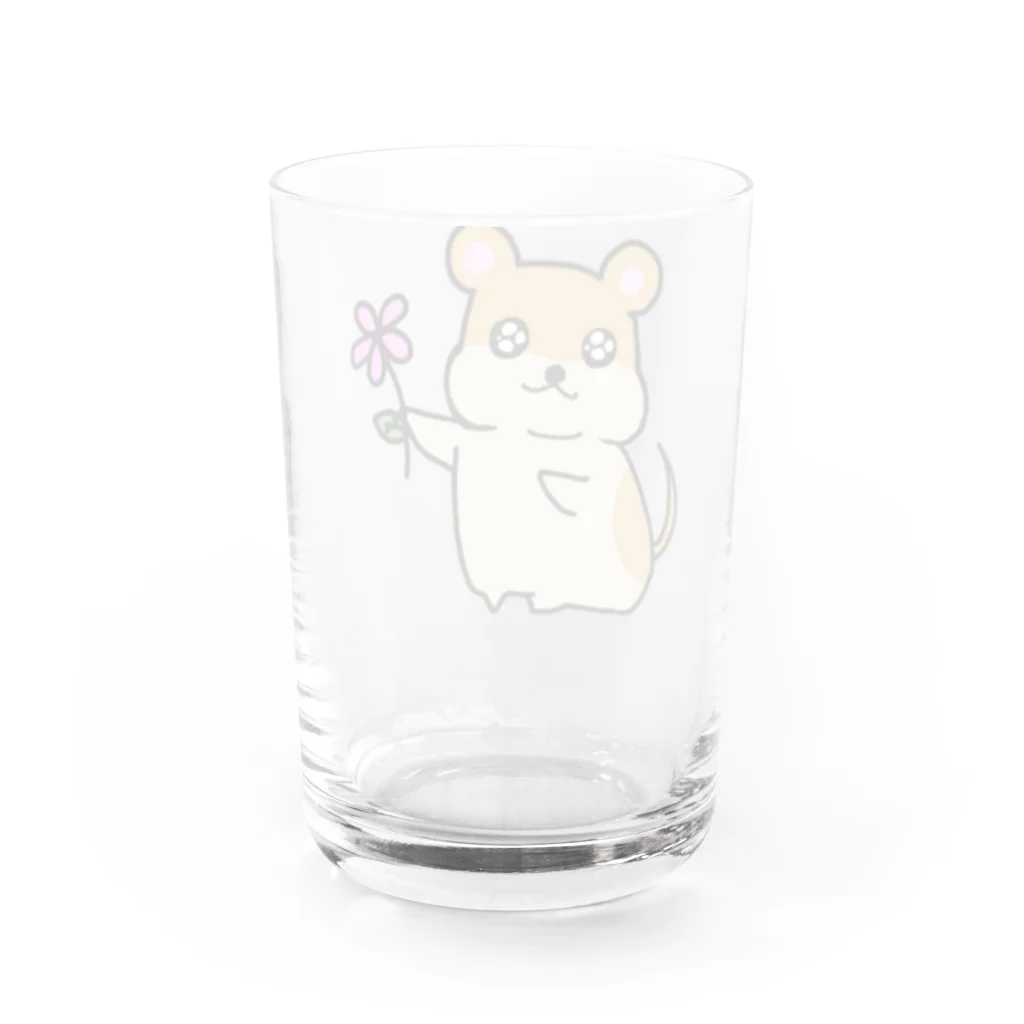 sawakingのほっぺたはむ Water Glass :back