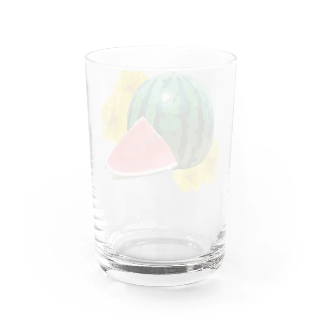 cheat omeletteのスイカの花 Water Glass :back