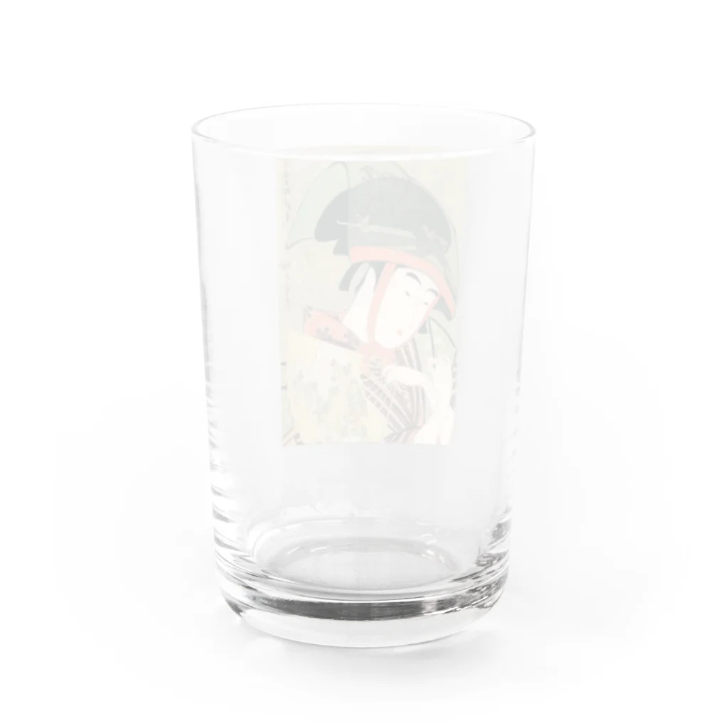 寿めでたや(ukiyoe)のUTAMARO Water Glass :back