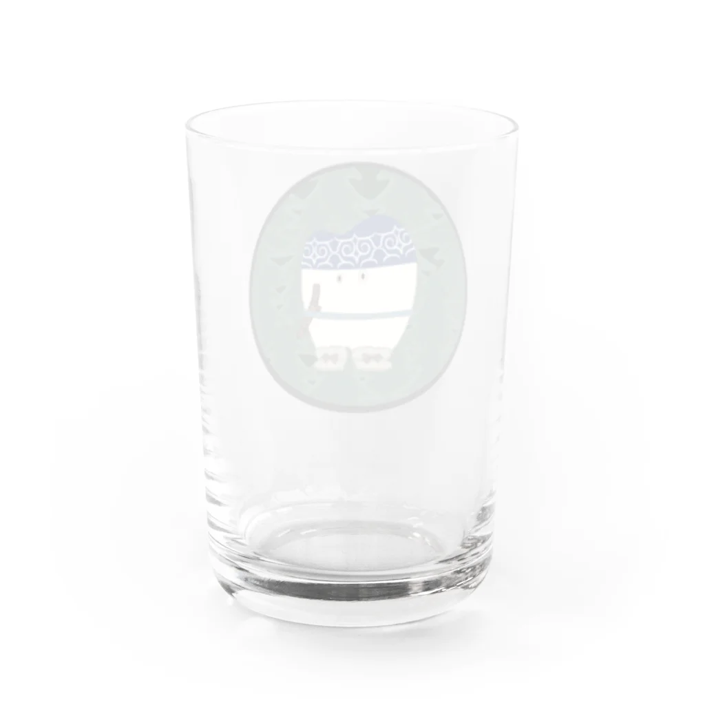 けんしんくんのアイヌの被せ物 Water Glass :back