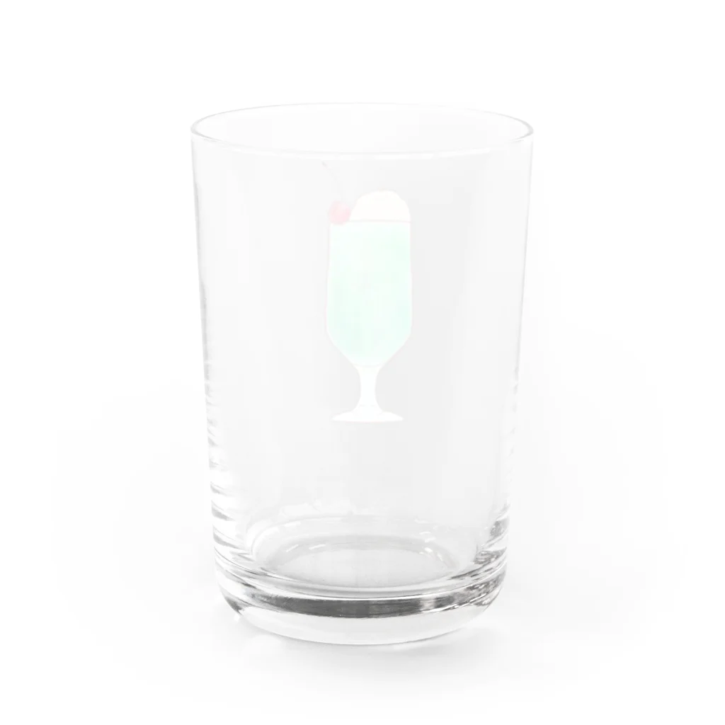 Eschscholziaのはじける想いとクリームソーダ Water Glass :back