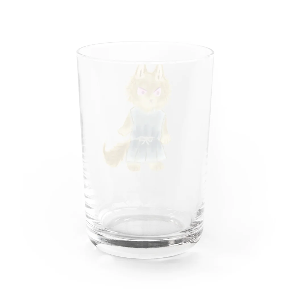 ノアオオカミのオオカミのウルフル Water Glass :back