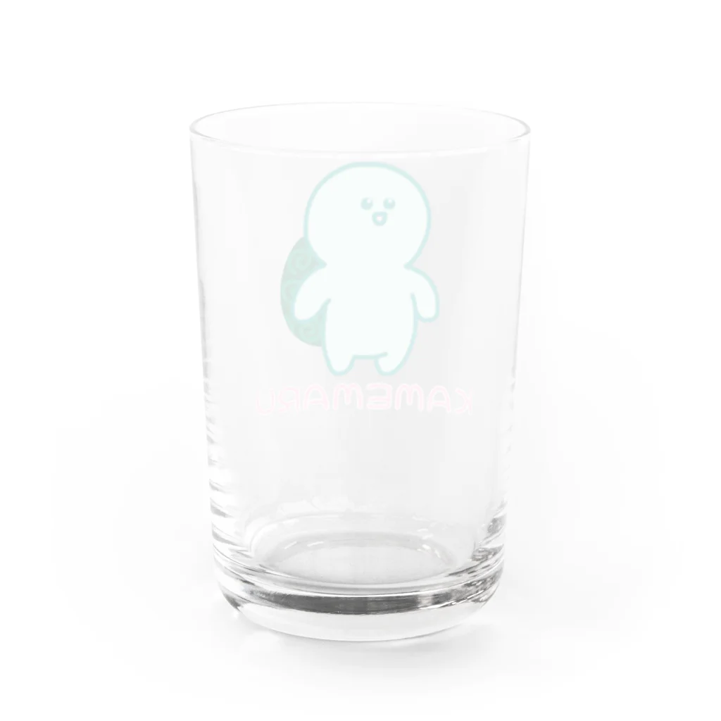 キュウちゃんのおみせやさんのかめまる（KAMEMARU） Water Glass :back