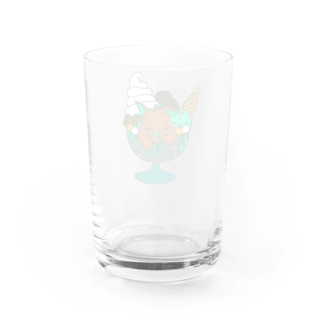 ちょこぼく！のちょこみんパフェ Water Glass :back