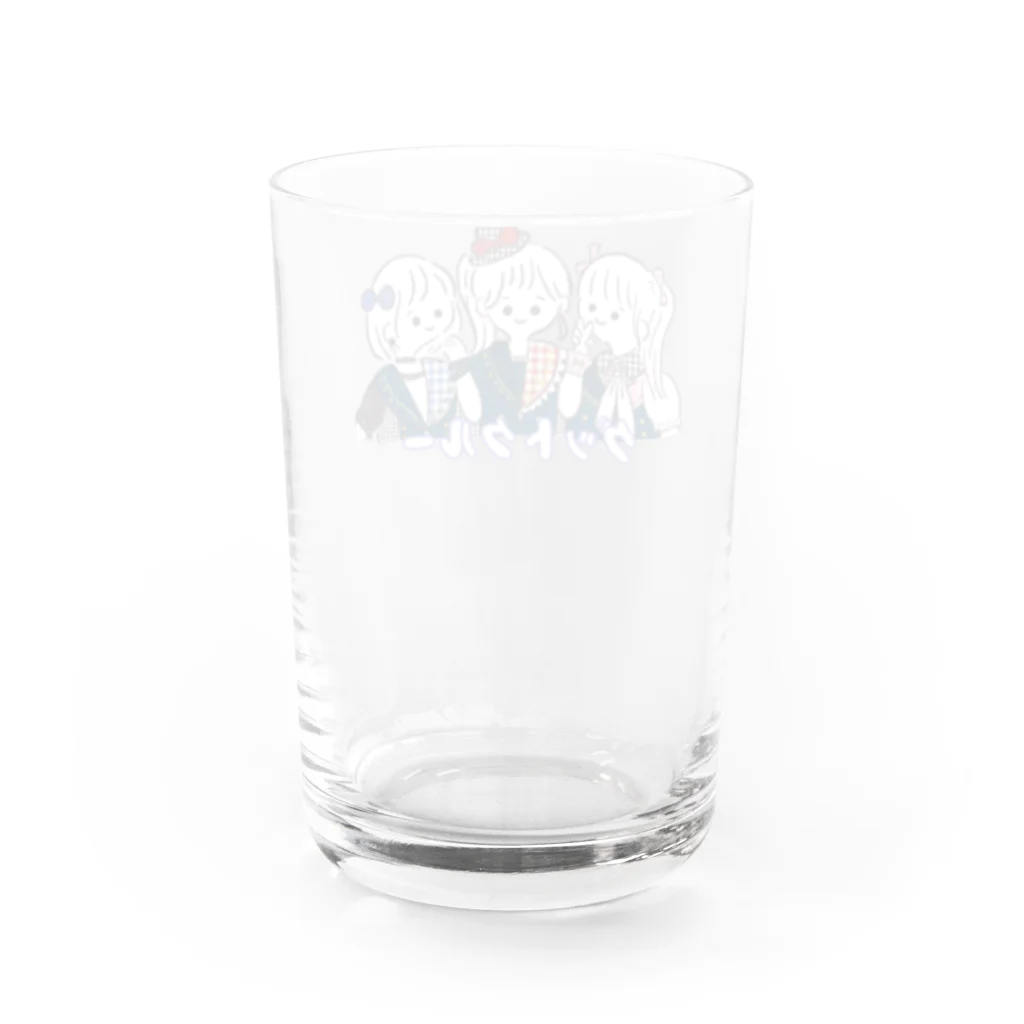 グットクルー公式 SUZURI店の「オシャレマジック！」ONモード Water Glass :back