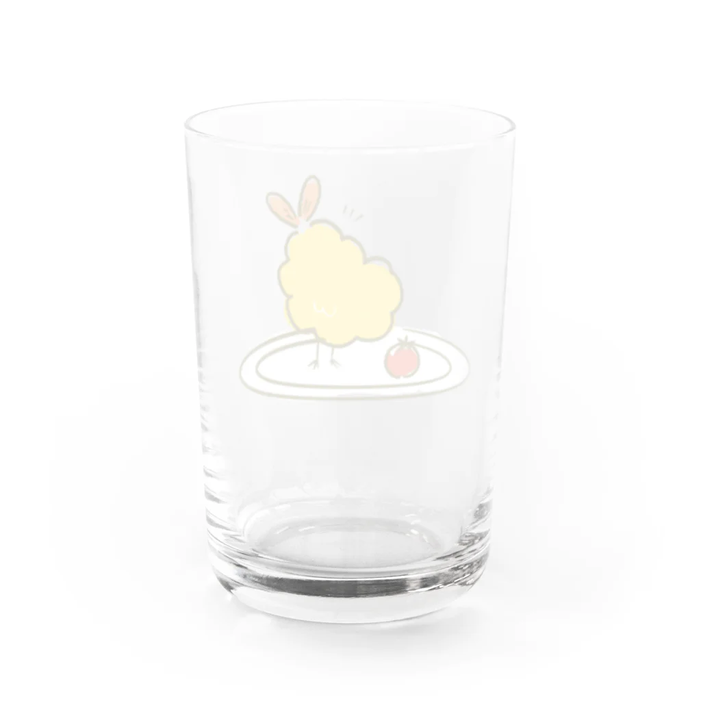 おはぎ雑貨店のGohan-エビフライ Water Glass :back