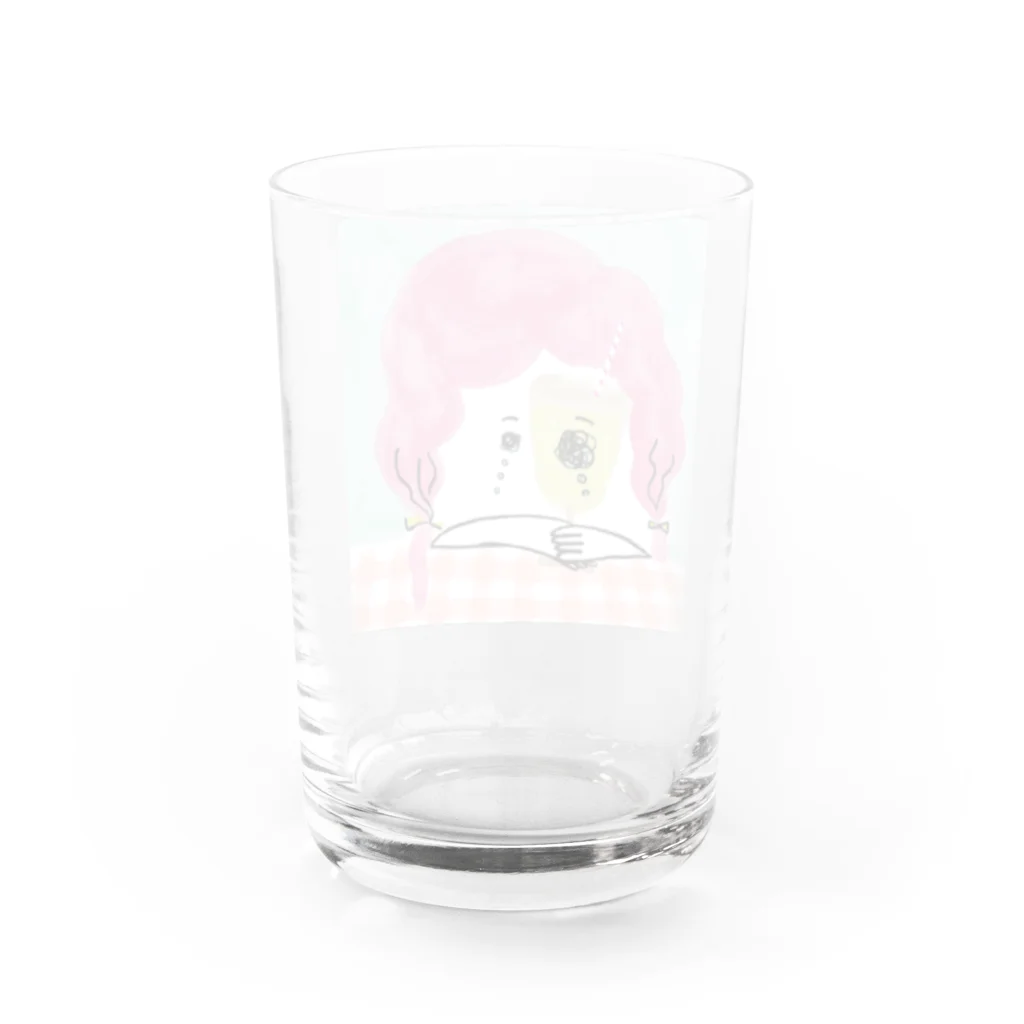 泣く人のレモネードの向こうから見てる Water Glass :back