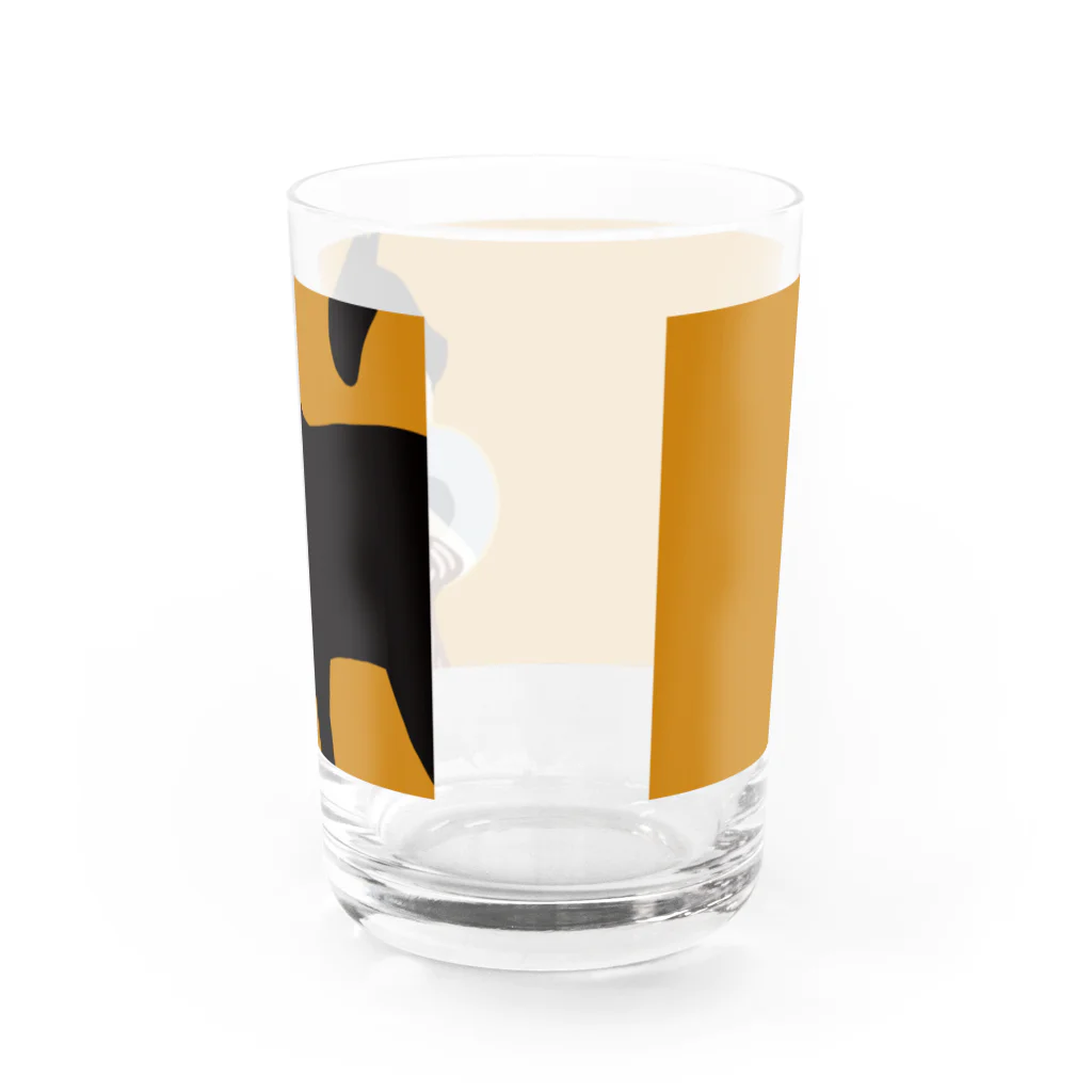 椿英妄想局のティー・キャット Water Glass :back