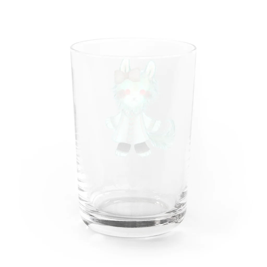 ノアオオカミのオオカミのウルフル Water Glass :back