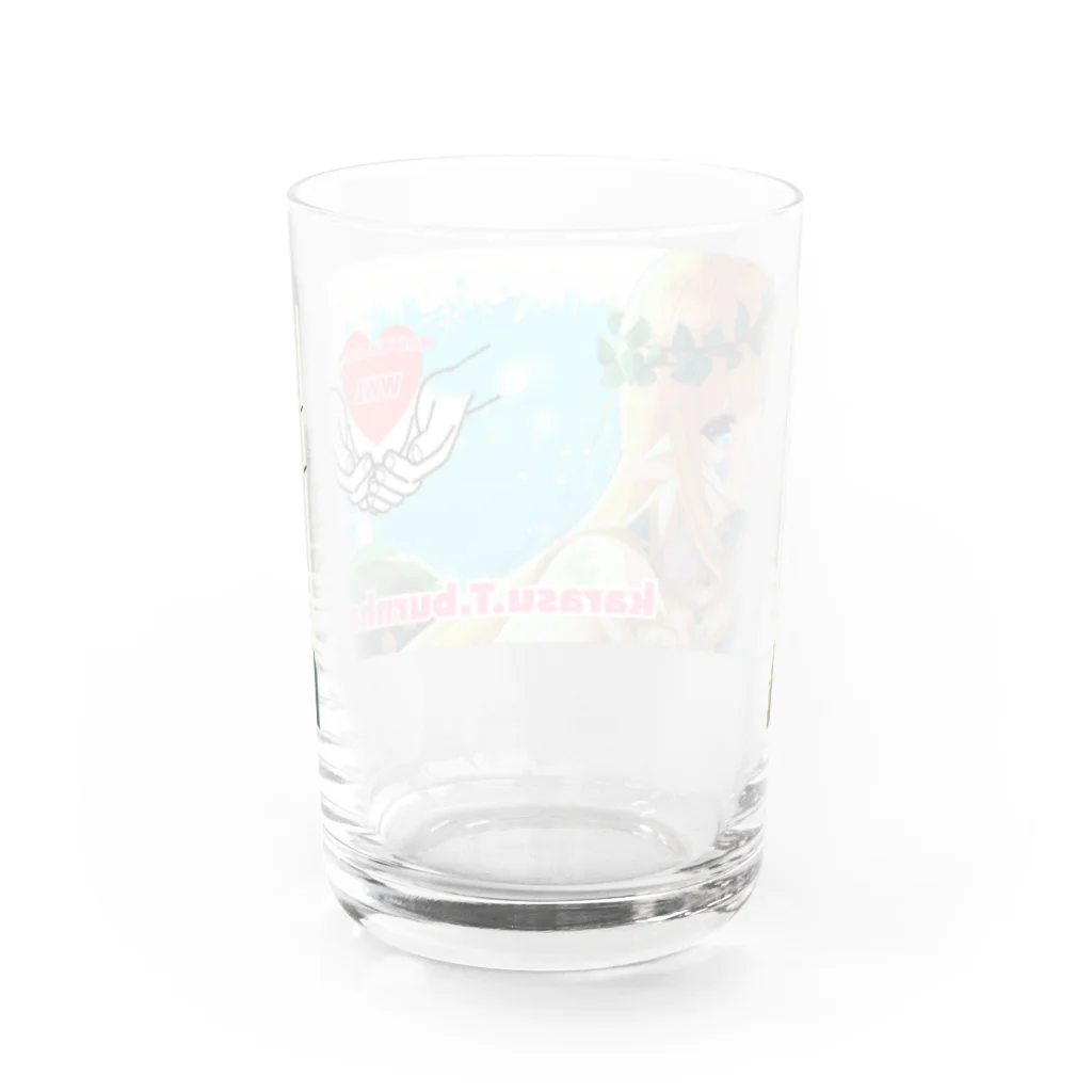 karasu.T.burnham🇯🇵❤️🌏のWWL公式チャリティーグッズ Water Glass :back