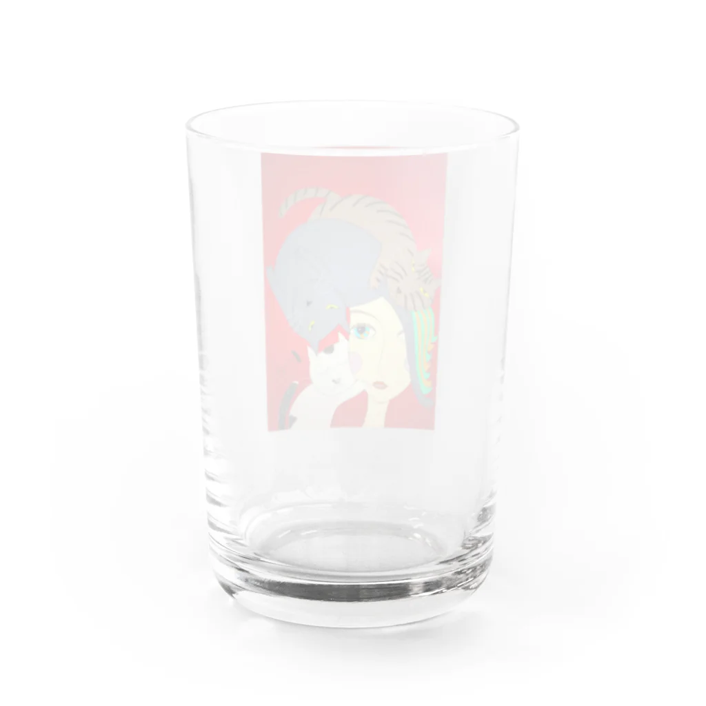 ️️ひろゆき🐾の3匹の可愛い猫 Water Glass :back