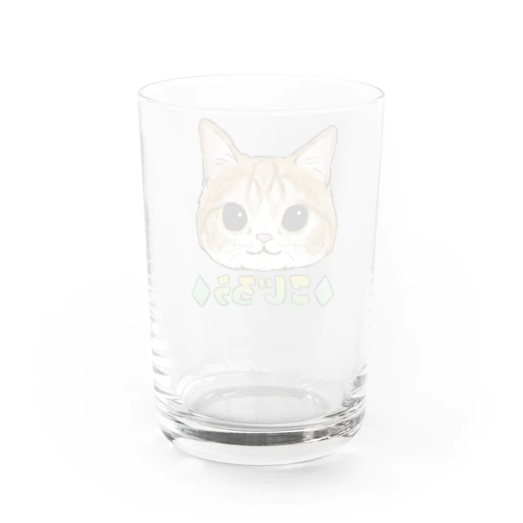 ICE BEANSのこじろう Water Glass :back