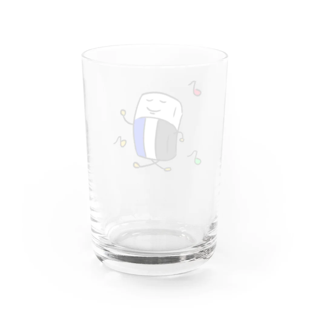 ポールJrのウキウキケシゴム Water Glass :back