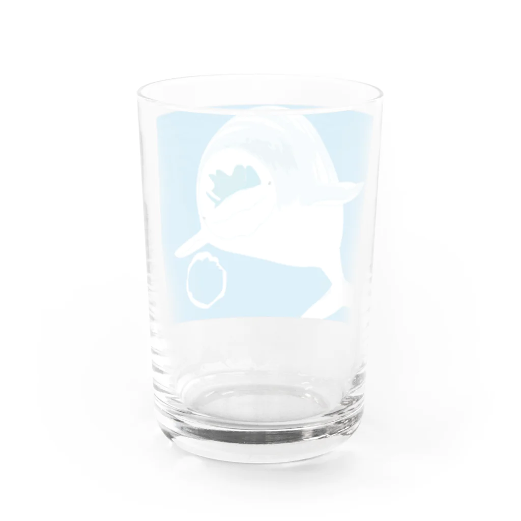 Drecome_Designのシロイルカ Water Glass :back