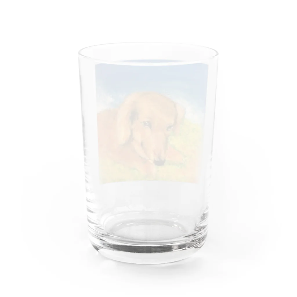 ギャラリー縁のダックスフンド Water Glass :back