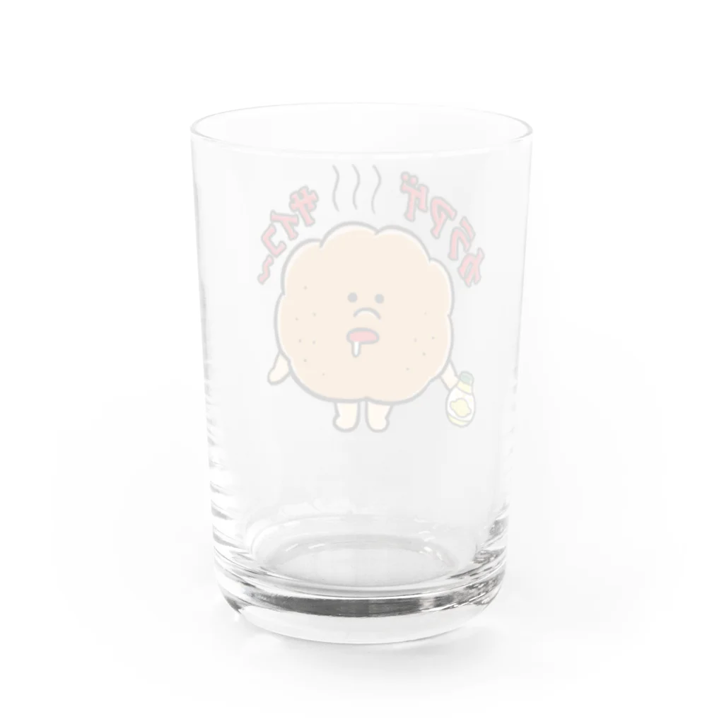 ボビコのカラアゲサイコー Water Glass :back