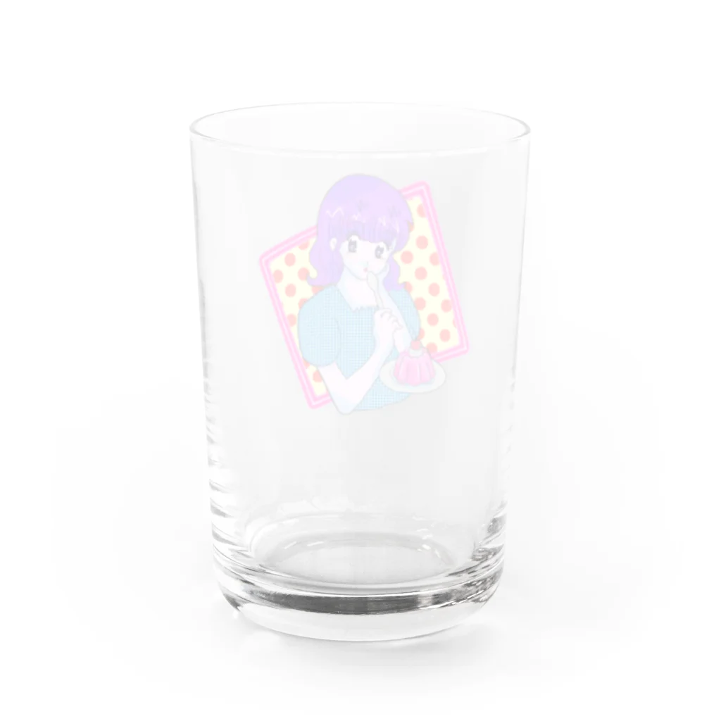 ぴらりのきらきら★イチゴゼリー Water Glass :back